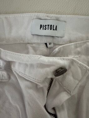 pistola white denim shorts